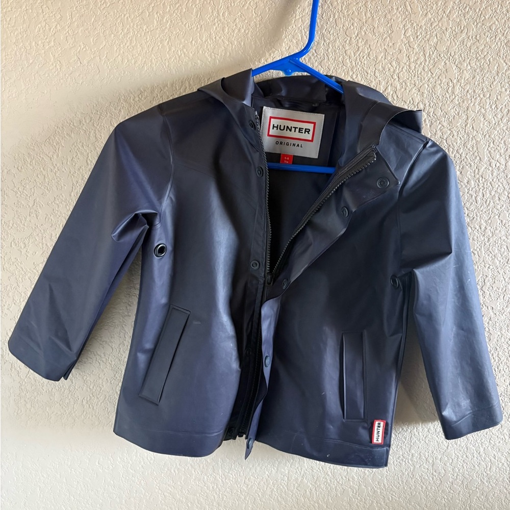 Hunter Kids Waterproof Jacket - Navy